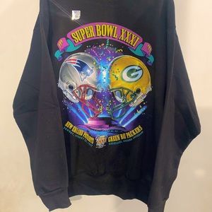 Vintage ‘97 patriots vs green at packers sweatshirt